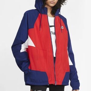 Nike Vintage Blue Red Windbreaker